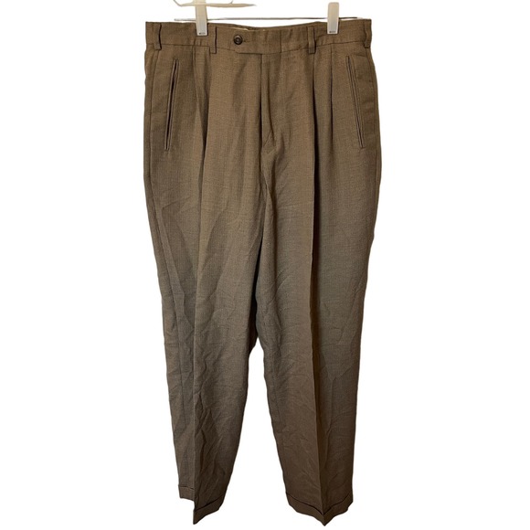 Slates Other - Slates Vintage Casual Slacks Tweed Grandpacore Worsted Wool Sz W32 L32